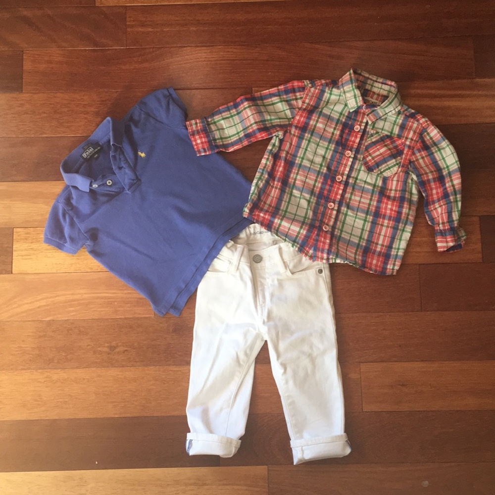 2 shirts (jeans sold separately)
